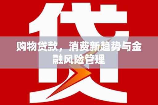 花莲购物贷款，消费新趋势与金融风险管理