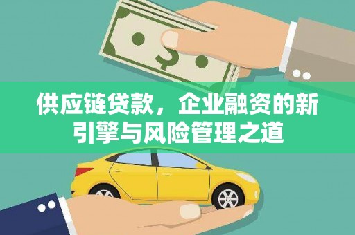 花莲供应链贷款，企业融资的新引擎与风险管理之道