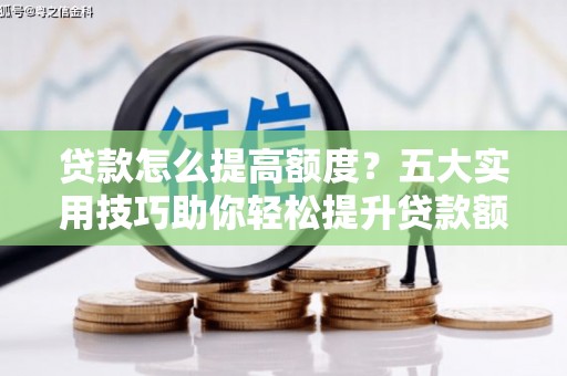 花莲贷款怎么提高额度？五大实用技巧助你轻松提升贷款额度