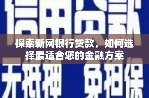 花莲探索新网银行贷款，如何选择最适合您的金融方案