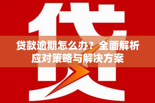 花莲贷款逾期怎么办？全面解析应对策略与解决方案