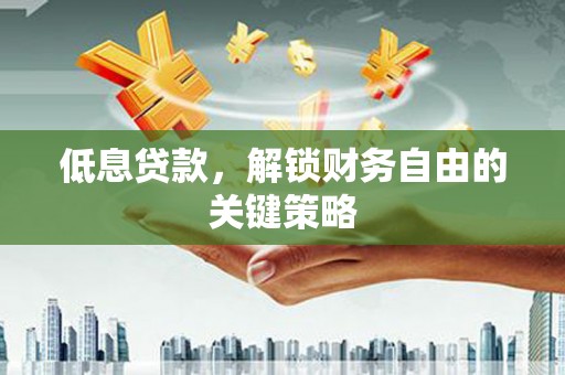 花莲低息贷款，解锁财务自由的关键策略