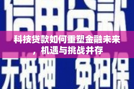 花莲科技贷款如何重塑金融未来，机遇与挑战并存
