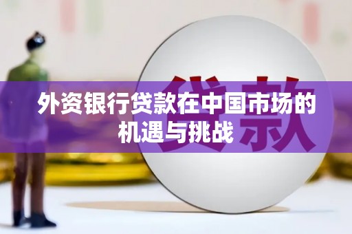 花莲外资银行贷款在中国市场的机遇与挑战