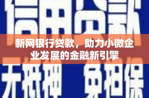 花莲新网银行贷款，助力小微企业发展的金融新引擎