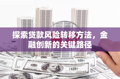 花莲探索贷款风险转移方法，金融创新的关键路径