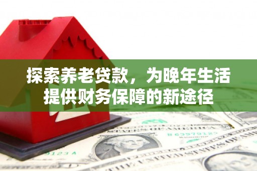 花莲探索养老贷款，为晚年生活提供财务保障的新途径
