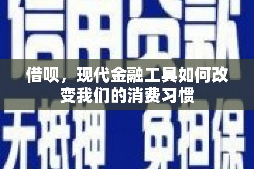 花莲借呗，现代金融工具如何改变我们的消费习惯
