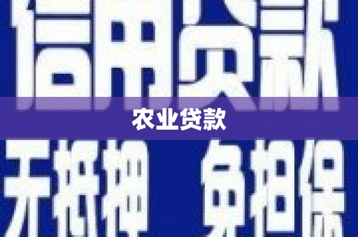 花莲农业贷款