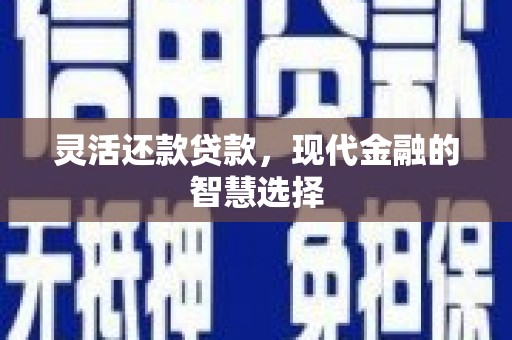 花莲灵活还款贷款，现代金融的智慧选择