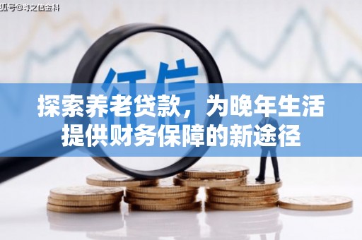 花莲探索养老贷款，为晚年生活提供财务保障的新途径