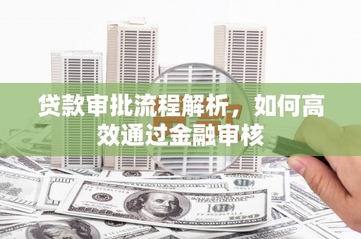 花莲贷款审批流程解析，如何高效通过金融审核