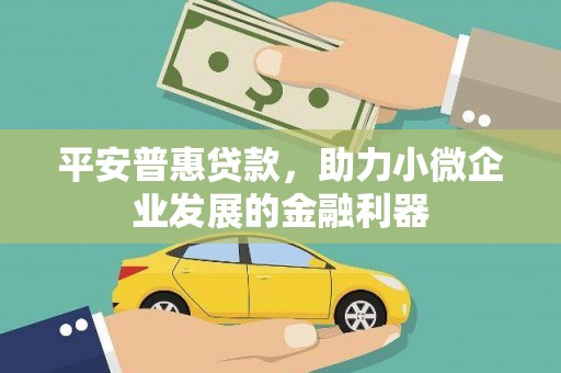 花莲平安普惠贷款，助力小微企业发展的金融利器