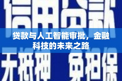 花莲贷款与人工智能审批，金融科技的未来之路