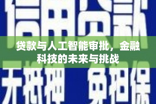 花莲贷款与人工智能审批，金融科技的未来与挑战