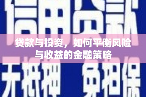 花莲贷款与投资，如何平衡风险与收益的金融策略