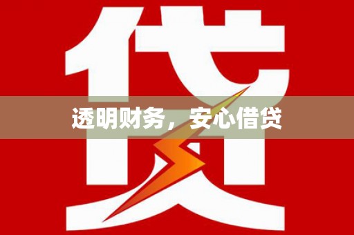 花莲透明财务，安心借贷