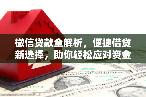 花莲微信贷款全解析，便捷借贷新选择，助你轻松应对资金需求